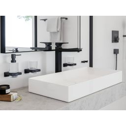 Hansgrohe AddStoris kubek na szczoteczki do zębów ścienny szkło/czarny mat 41749670