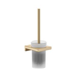 Hansgrohe AddStoris szczotka toaletowa z pojemnikiem ścienna szkło/brąz szczotkowany 41752140