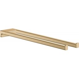 Hansgrohe AddStoris wieszak na ręcznik 44,5 cm podwójny brąz szczotkowany 41770140