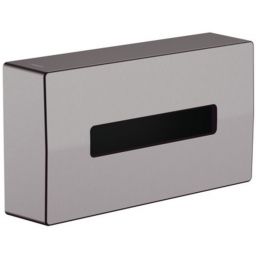 Hansgrohe AddStoris pojemnik na chusteczki czarny chrom szczotkowany 41774340