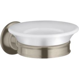 Axor Montreux mydelniczka z porcelany nikiel szczotkowany/biały 42033820