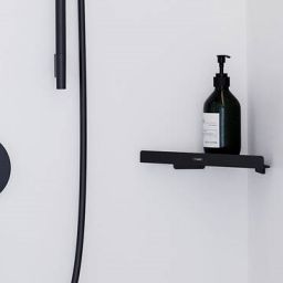 Hansgrohe AddStoris półka łazienkowa narożna czarny mat 41741670