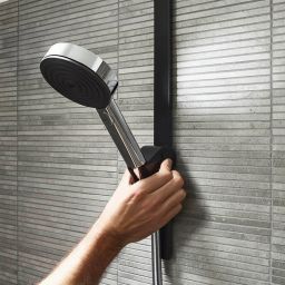 Hansgrohe WallStoris uchwyt prysznicowy czarny mat 27917670