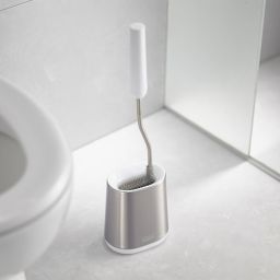 Joseph Joseph Flex Lite szczotka toaletowa stojąca biały/srebrny 70561