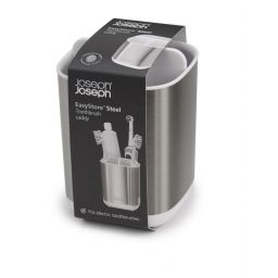 Joseph Joseph Easy Store kubek na szczoteczki biały-srebrny 70530