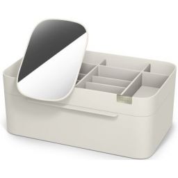 Joseph Joseph Viva organizer na kosmetyki z lusterkiem beżowy 75005