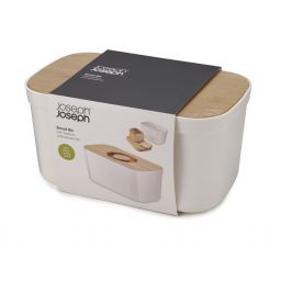 Joseph Joseph Bread Bin chlebak z deską do krojenia bambus/biały 81097