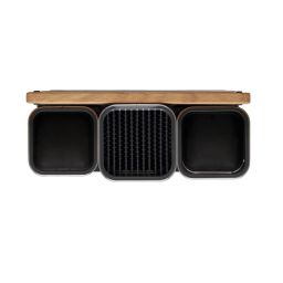 Joseph Joseph 100 Collection organizer kuchenny z deską stal/drewno 95026