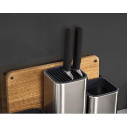Joseph Joseph 100 Collection organizer kuchenny z deską stal/drewno 95026