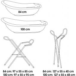 Keeeper Dawid stojak do wanienki uniwersalny biały 10015100000NN