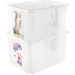 Keeeper Karolina pojemnik do przechowywania 45 l Peppa transparent 1223900119400