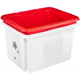 Keeeper Karolina pojemnik do przechowywania 30 l Stars biały 1224251919600