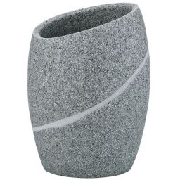 Kela Talus kubek na szczoteczki stojący szary 20256