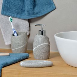 Kela Talus kubek na szczoteczki stojący szary 20256