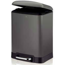 Kela Davino kosz na śmieci 6 l szary 22976