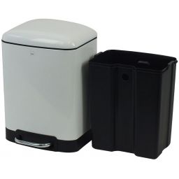 Kela Davino kosz na śmieci 6 l biały 22996