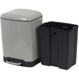Kela Davino kosz na śmieci 6 l jasny szary 22997