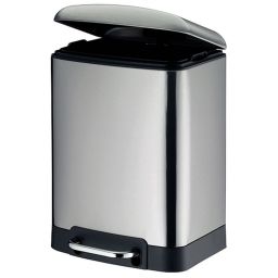 Kela Davino kosz na śmieci 6 l srebrny mat 22998