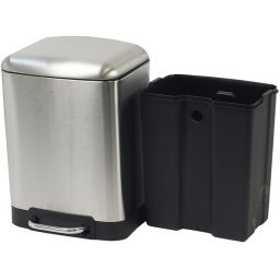 Kela Davino kosz na śmieci 6 l srebrny mat 22998