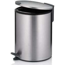 Kela Mats kosz na śmieci 5 l srebrny mat 23703