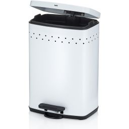 Kela Malaga kosz na śmieci 5 l biały 23970