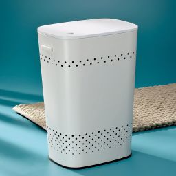 Kela Malaga kosz na bieliznę i pranie 60 l biały KE-23963