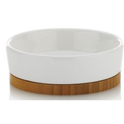 Kela Natura mydelniczka stojąca ceramika/bambus 20969