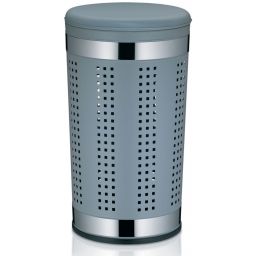 Outlet - Kela Sevilla kosz na pranie metal/tworzywo jasnoszare 21819