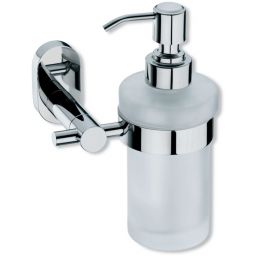 Kela Lucido dozownik do mydła 250 ml ścienny stal/szkło 22695