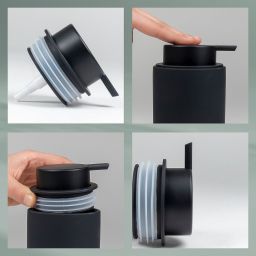 Kela Sana dozownik do mydła 300 ml czarny KE-23959