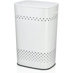 Kela Malaga kosz na bieliznę i pranie 60 l biały KE-23963