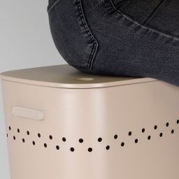 Kela Malaga kosz na bieliznę i pranie 60 l beżowy KE-23968