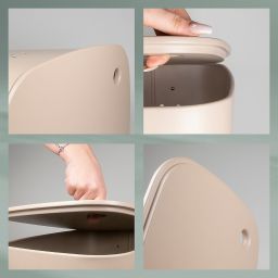 Kela Malaga kosz na bieliznę i pranie 60 l beżowy KE-23968