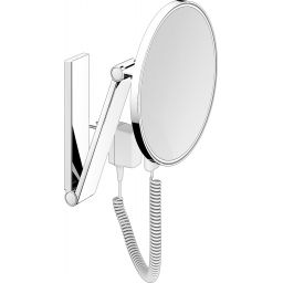 Keuco Cosmetic mirrors lusterko kosmetyczne 21,2x31,4 cm okrągłe z oświetleniem chrom 17612019001