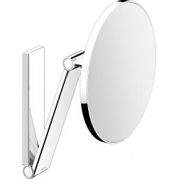 Keuco Cosmetic mirrors lusterko kosmetyczne 21,2x31,4 cm okrągłe chrom czarny szczotkowany 17612130000