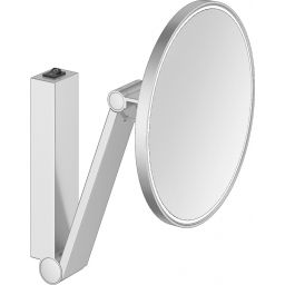 Keuco Cosmetic mirrors lusterko kosmetyczne 21,2x31,8 cm okrągłe z oświetleniem aluminium 17612179004