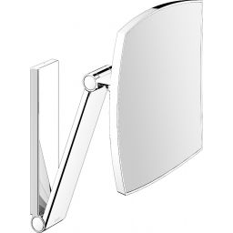 Keuco Cosmetic mirrors lusterko kosmetyczne 20x30,8 cm prostokątne z oświetleniem brąz szczotkowany 17613030000
