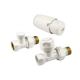 KFA Armatura Komfort Pro zestaw termostatyczny biały 757-030-44-BL