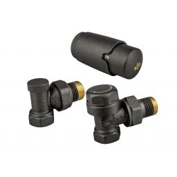 KFA Armatura Komfort Pro zestaw termostatyczny grafit 757-130-61-BL