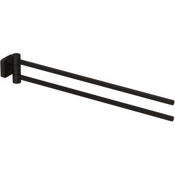 Kludi Vela S drążek na ręcznik 44 cm czarny szczotkowany 25977N2