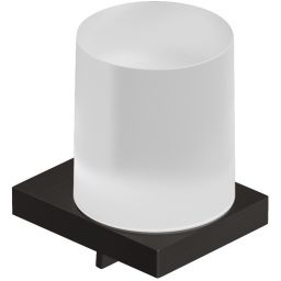 Kludi Vela C dozownik do mydła czarny szczotkowany-biały mat 31976N2