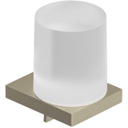 Kludi Vela C dozownik do mydła nikiel szczotkowany-biały mat 31976N5