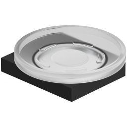 Kludi Vela C mydelniczka ścienna czarny mat-biały mat 3198539