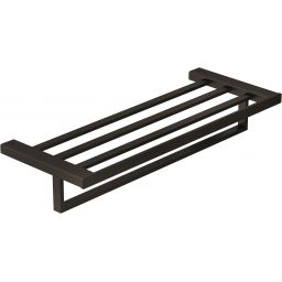 Kludi Vela C wieszak na ręcznik 60 cm z półką czarny szczotkowany 31989N2