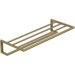 Kludi Vela R wieszak na ręcznik z półką 60 cm złoty szczotkowany 58989N0