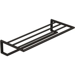 Kludi Vela R wieszak na ręcznik z półką 60 cm czarny szczotkowany 58989N2