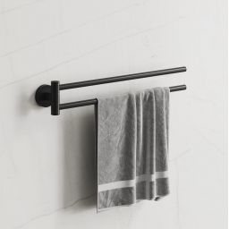 Kronenbach Lima 2.0 Black wieszak na ręcznik czarny mat 29.200.070.0005