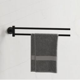 Kronenbach Lima 2.0 Black wieszak na ręcznik czarny mat 29.200.070.0005