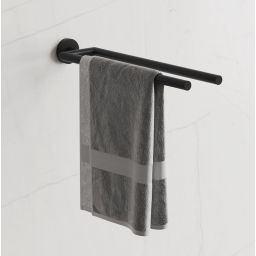 Kronenbach Lima 2.0 Black wieszak na ręcznik czarny mat 29.200.075.0005