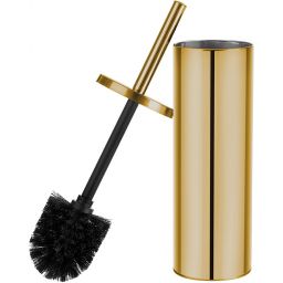 Laveo Miri szczotka toaletowa stojąca złota ALMG50S
